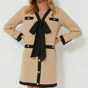New Tags Tuckernuck Pomader Place Coco Tweed Bow Dress M